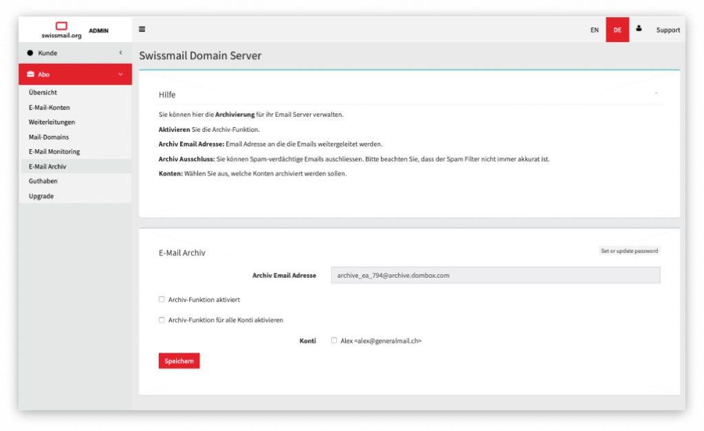 E-Mail-archiving